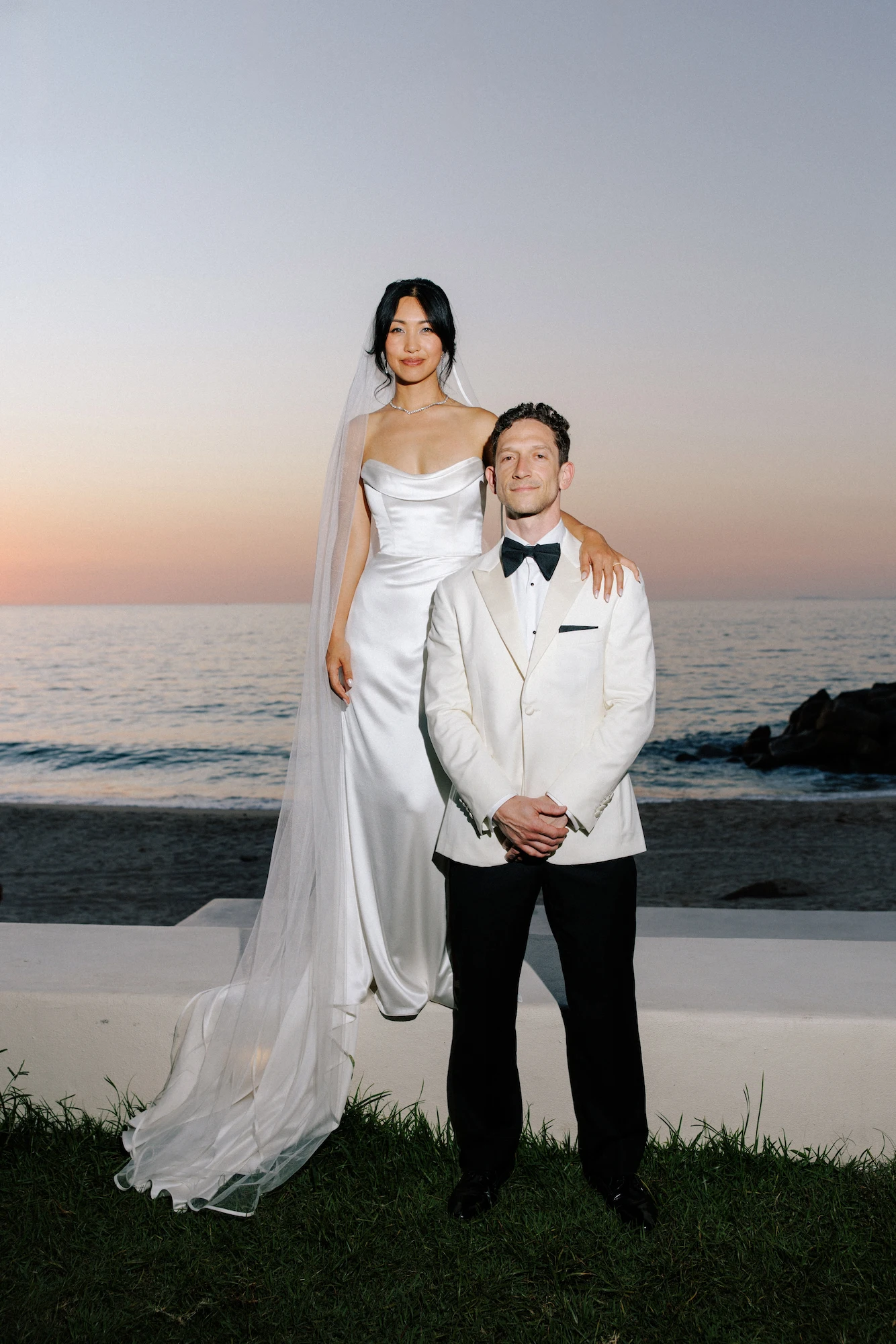 Wedding couple at golden hour in Puerto Vallarta by Evgenia Kostiaeva